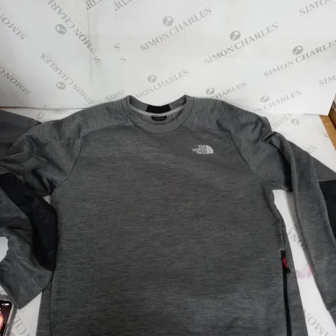 GREY NORTH FACE JUMPER MENS - LARGE 