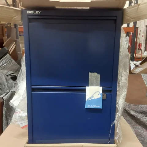 BRAND NEW BISLEY HOME FILING CABINET - OXFORD BLUE