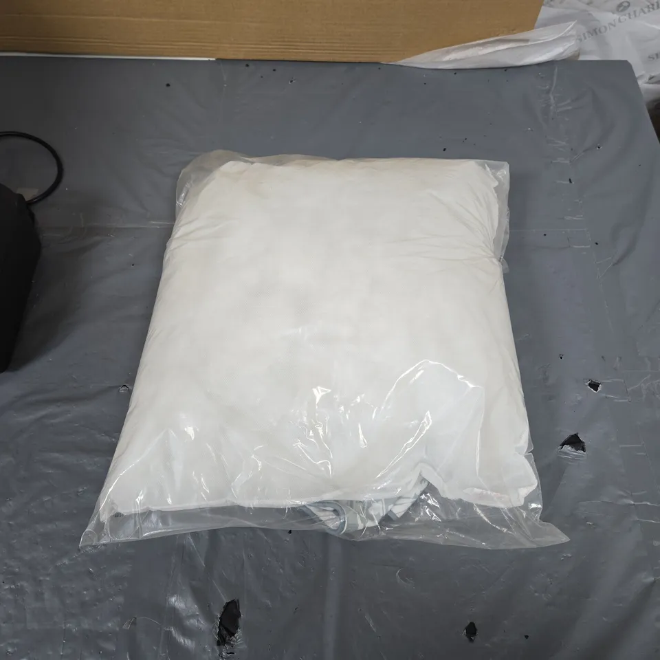 VERY HOME CUSHION COVER – WHITE WITH BLUE PATTERN, SEALED IN BAG VERY BRAND