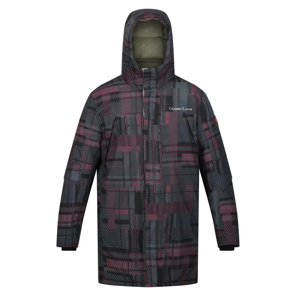BRAND NEW REGATTA X CHRISTIAN LACROIX - MEN'S LONG WATERPROOF JACKET TARTAN PRINT MEDIUM