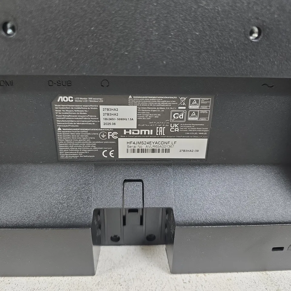 AOC 27B3HA2 27" MONITOR