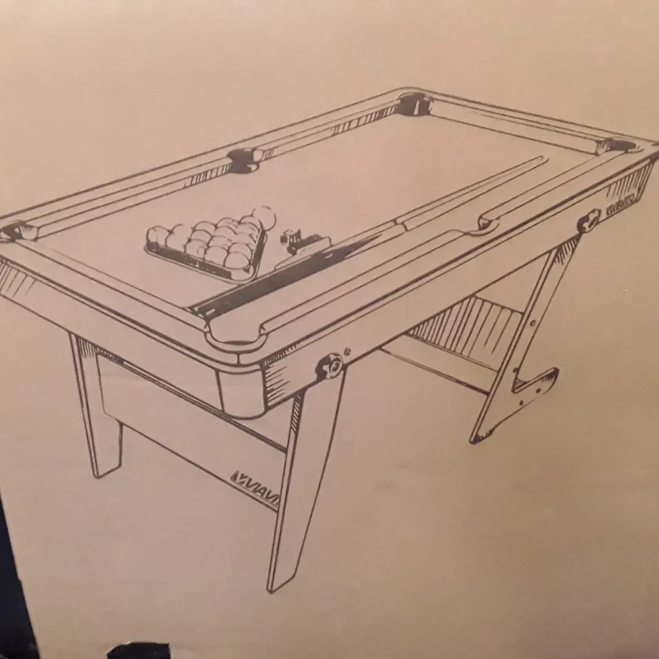 BOXED VIAVITO PT100X 5' FOLDING POOL TABLE RRP £325.99