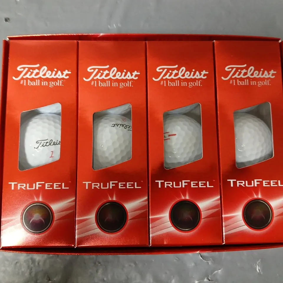 BOXED TITLEIST TRUFEEL 2024 GOLF BALLS WHITE