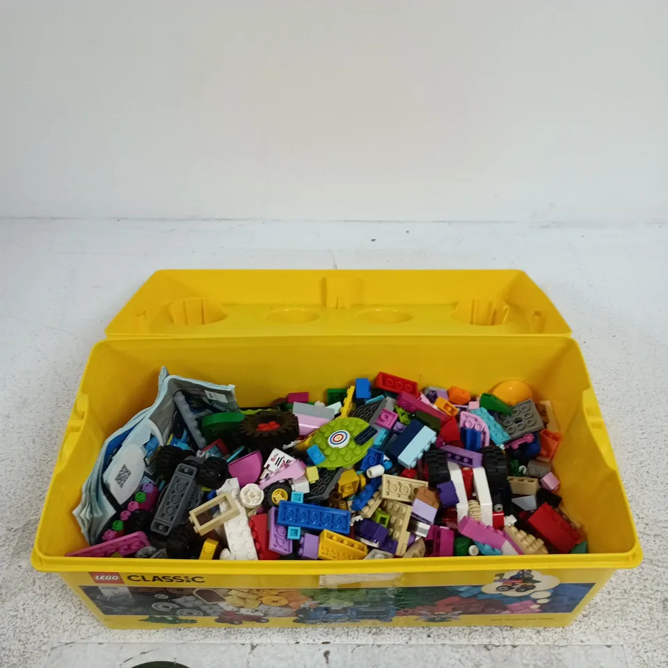 LEGO CLASSIC BRICK BOX – YELLOW TUB WITH ASSORTED BRICKS
