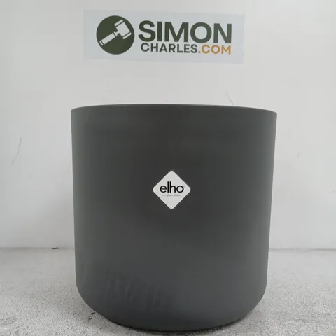 ELHO ROUND BLACK PLANT POT Γ35 CM