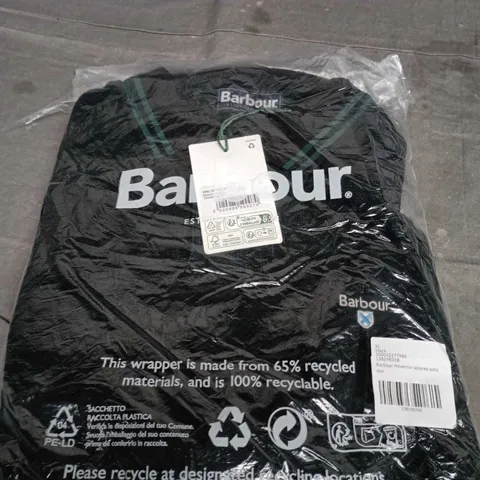 BARBOUR HAVERTON TAILORED POLO SHIRT – BLACK, UK XL