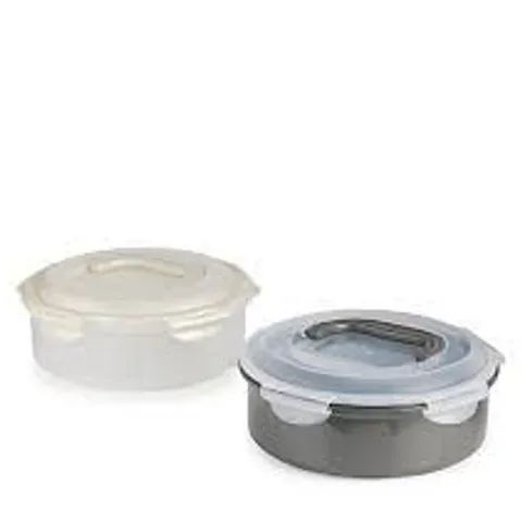 LOCK AND LOCK SET OF TWO APPETISER CARRIER CONTAINERS