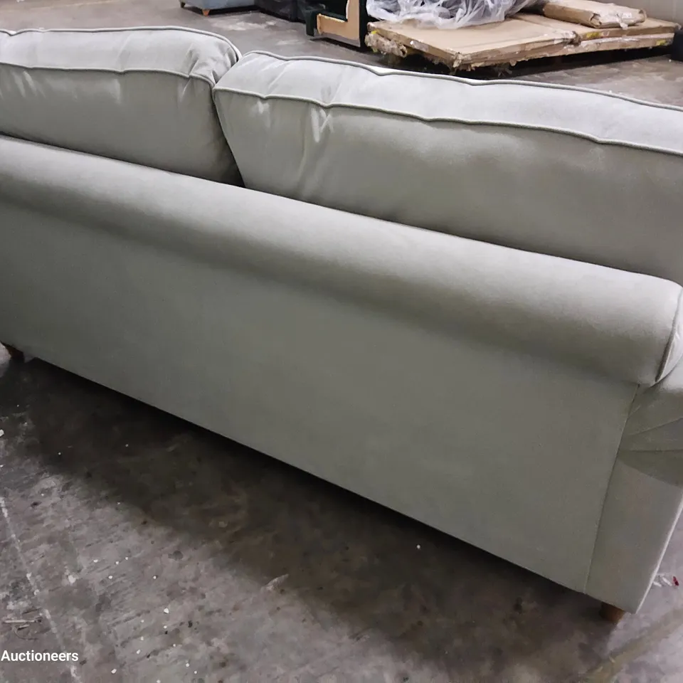 DESIGNER THE BUTTERMERE LIGHT GREY FABRIC THREE SEATER SOFA 