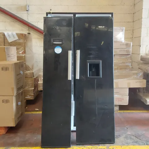 FRIDGEMASTER 50/50 FRIDGE FREEZER BLACK 