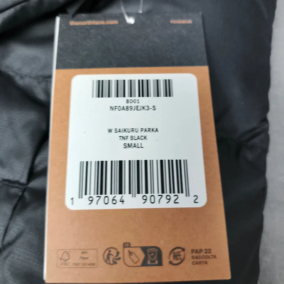 THE NORTH FACE BLACK QUILTED PUFFER JACKET – UK S 