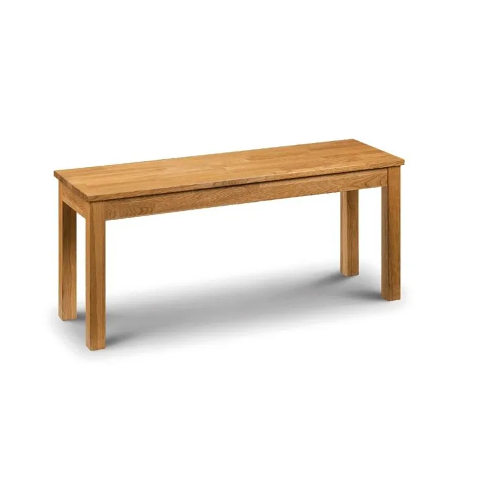 BOXED CARMEL WOOD BENCH