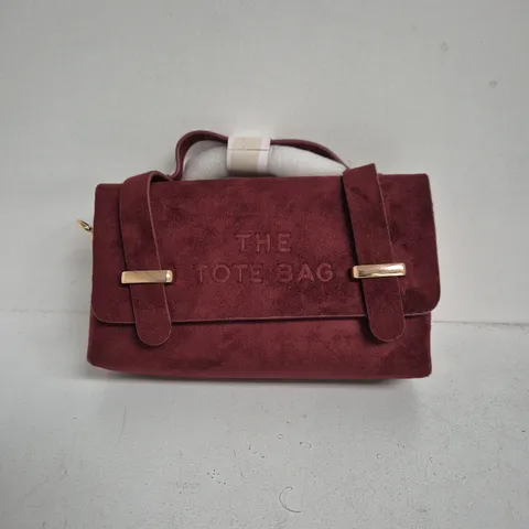 The Tote Bag – Burgundy Velvet