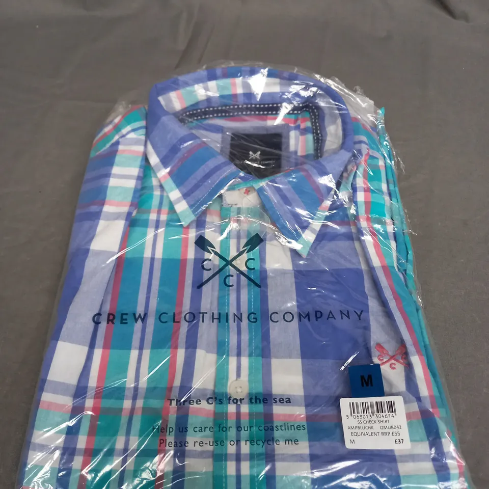 BAGGED CREW CLOTHING COMPANY CHECK SHIRT SIZE M