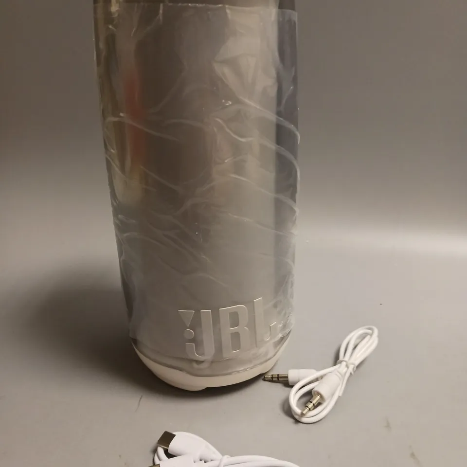 JBL PULSE5 PORTABLE WIRELESS SPEAKER 12HR BATTERY LIFE COLOUR-CHANGING WATERPROOF INCLUDES CHARGING AND AUX CABLES