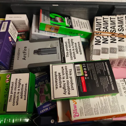 APPROXIMATELY 20 ASSORTED E-CIGARETTE PRODUCTS TO INCLUDE BRANDS SUCH AS VAPORESSO, INNOKIN, HAYATI, ETC - COLLECTION ONLY