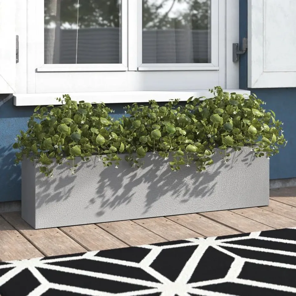 BOXED HOLLRIEGEL FIBREGLASS WINDOW BOX PLANTER (1 BOX)