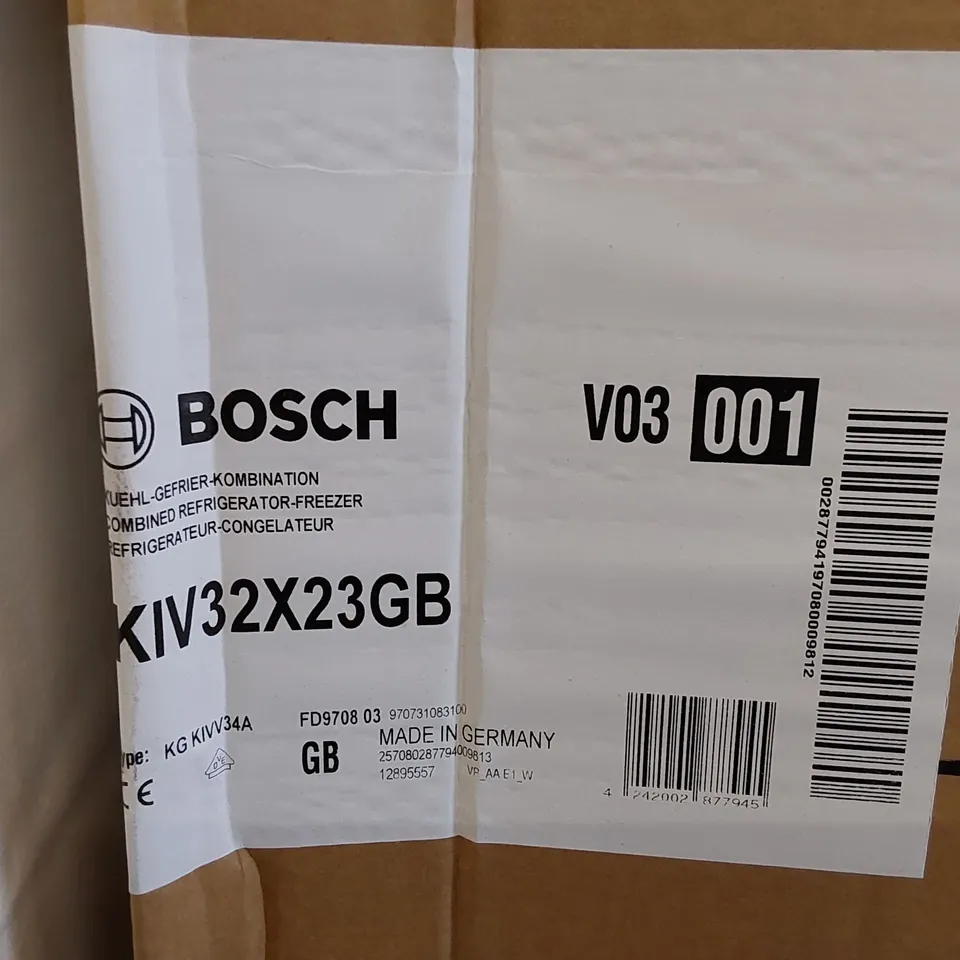 BOSCH FRIDGE FREEZER KIV32X23GB