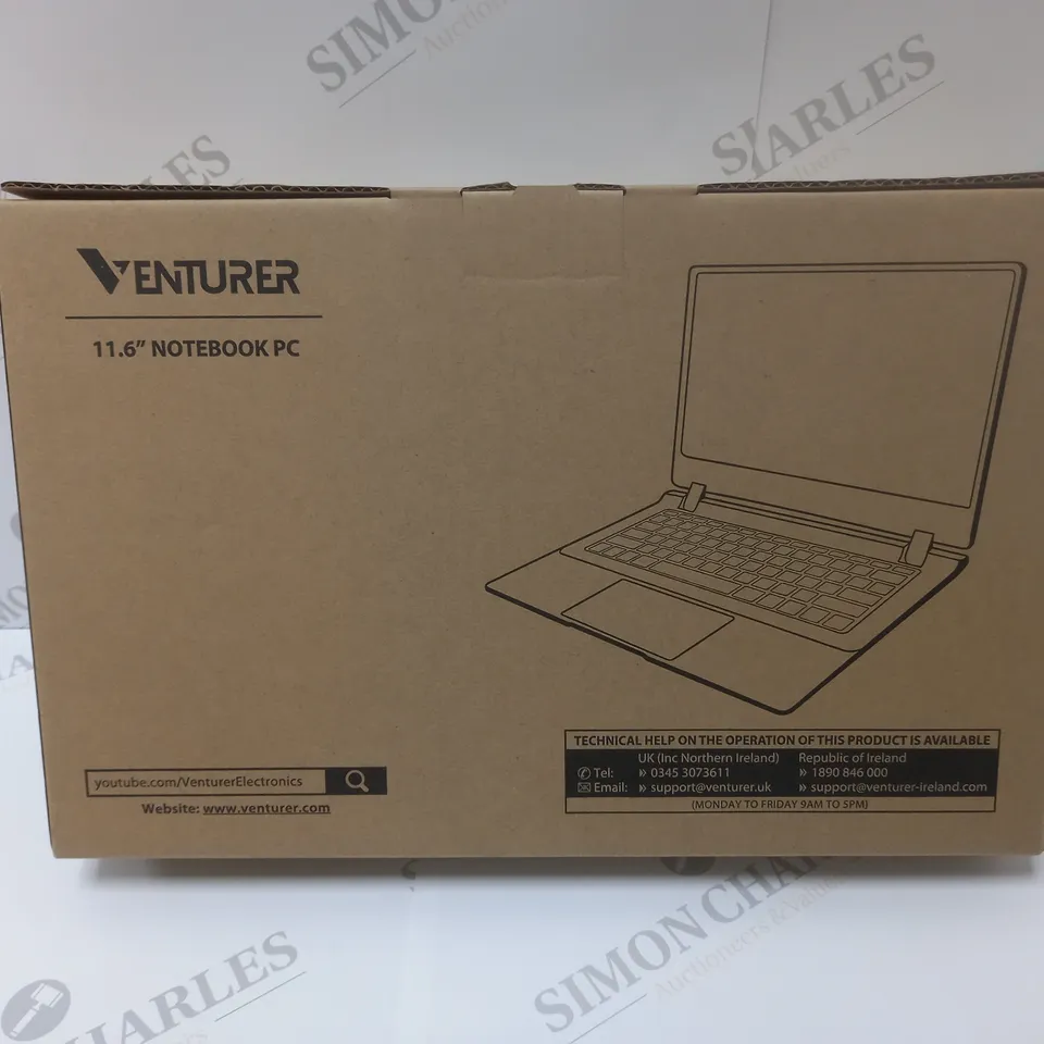 BRAND NEW BOXED VENTURER 11.6 INCH WINDOWS NOTEBOOK PC BLACK CN6811C24G