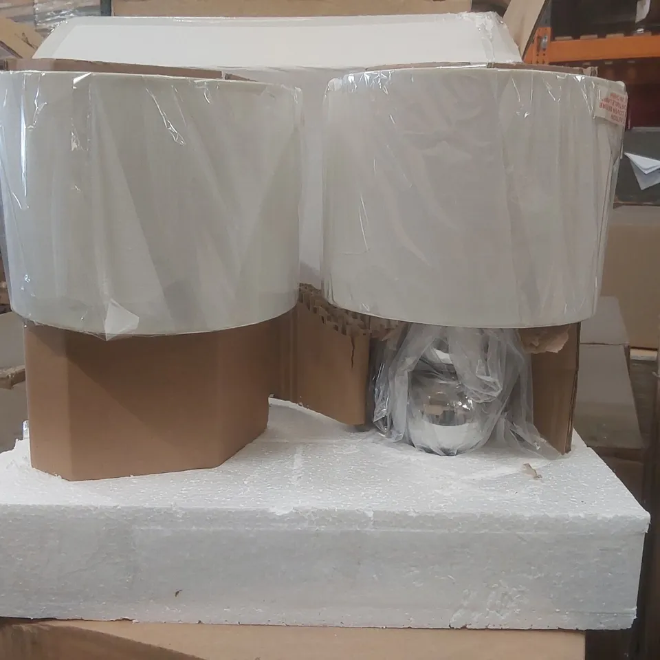 PALLET CONTAINING APPROXIMATELY 30x 2PCS MARISSA CHROME TOUCH TABLE LAMPS