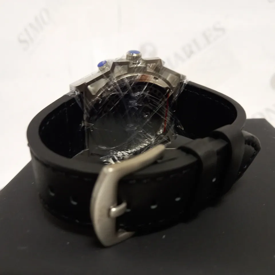 ZIHLMANN & CO CHRONOGRAPH STYLE LEATHER STRAP WATCH RRP £560