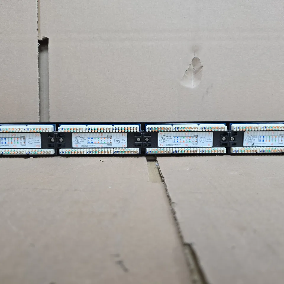 24-PORT CAT5E ETHERNET PATCH PANEL