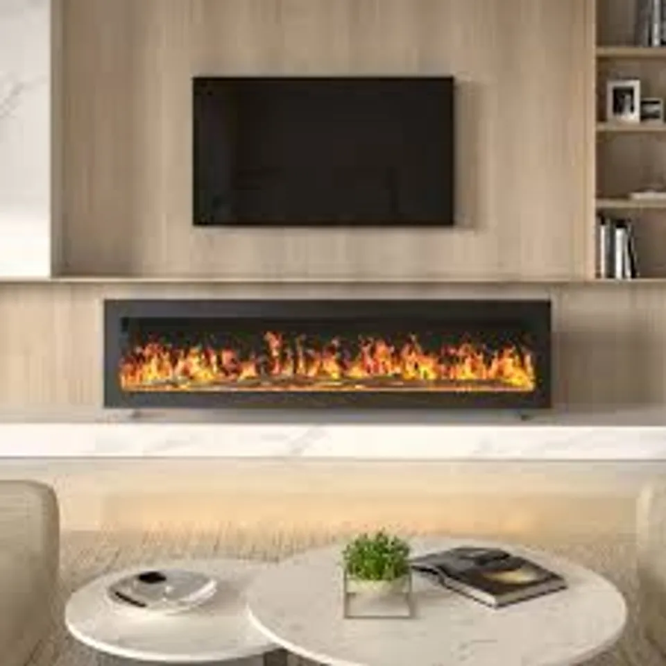 BOXED SMALLBEE LIVING AND HOME WALL MOUNT ELECTRIC FIREPLACE 60 INCH