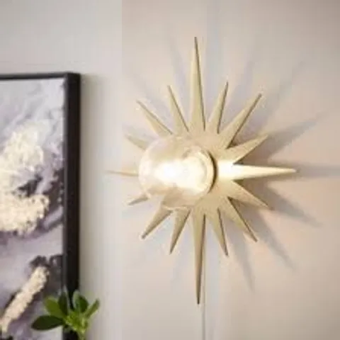 BOXED CELESTIAL STAR PLUG IN WALL LIGHT