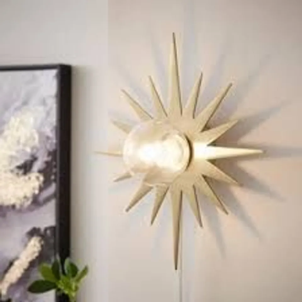 BOXED CELESTIAL STAR PLUG IN WALL LIGHT
