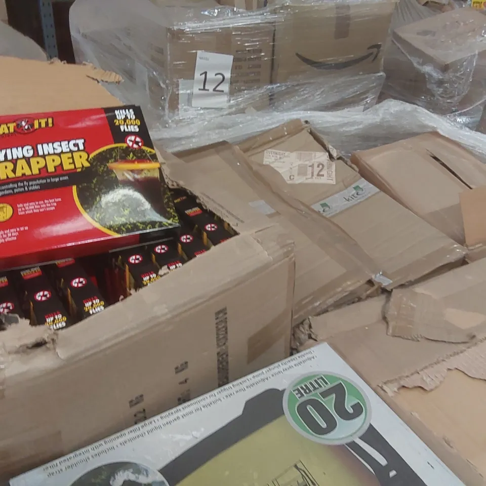 PALLET TO CONTAINING A VERY LARGE QUANTITY OF ASSORTED ITEMS INCLUDING: 20L PRESSURE SPRAYER, TAKE-A-PART TOYS, ASSORTED TOY BAGS, FLY TRAPS ECT