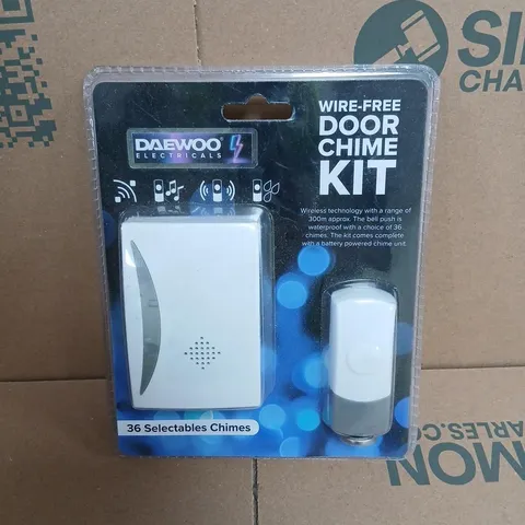 DAEWOO WIRELESS DOOR CHIME KIT – 36 SELECTABLE CHIMES (BOXED)