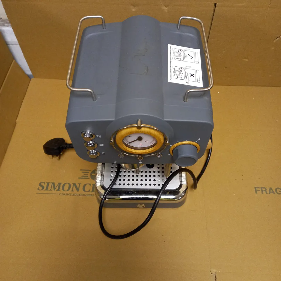 SWAN ESPRESSO COFFEE MAKER - GREY