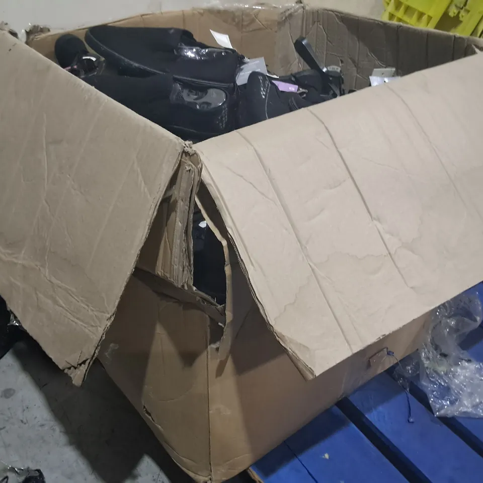 LOT OF APPROXIMATELY 150 ASSORTED PAIRS OF BLACK SCHOOL PUMPS IN VARIOUS SIZES