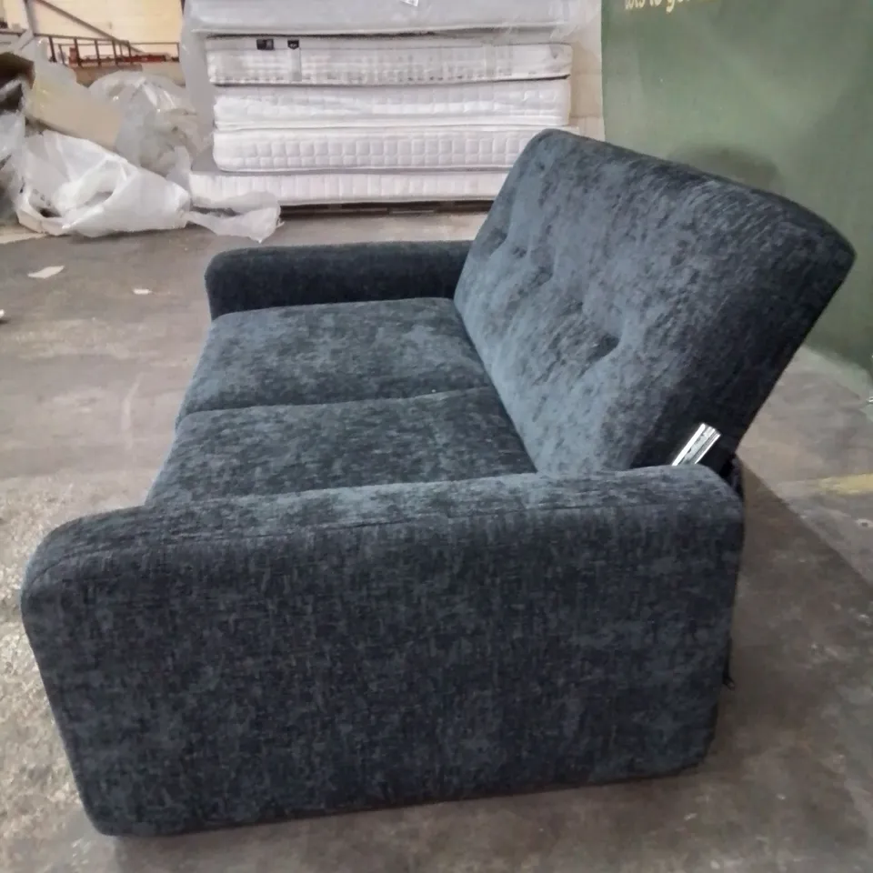 QUALITY DESIGNER KIDS 2 SEATER SOFA -NAVY- [BACK NEEDS REATTACHING]