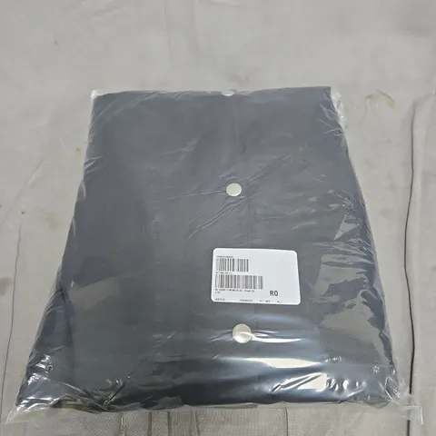 RUTH LANGSFORD HOODED FUNNEL NECK RAIN COAT BLACK SIZE 20