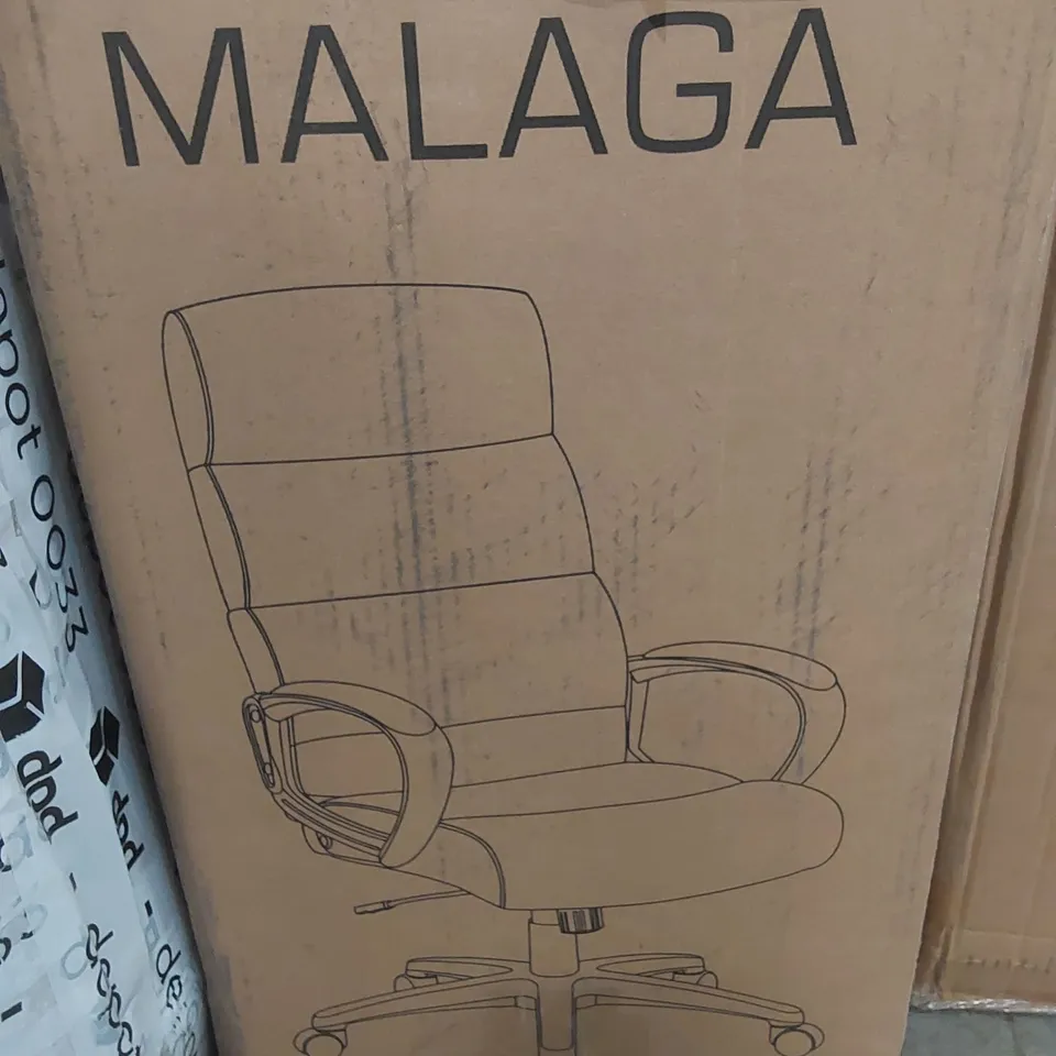 BOXED MALAGA OFFICE CHAIR - BLACK 