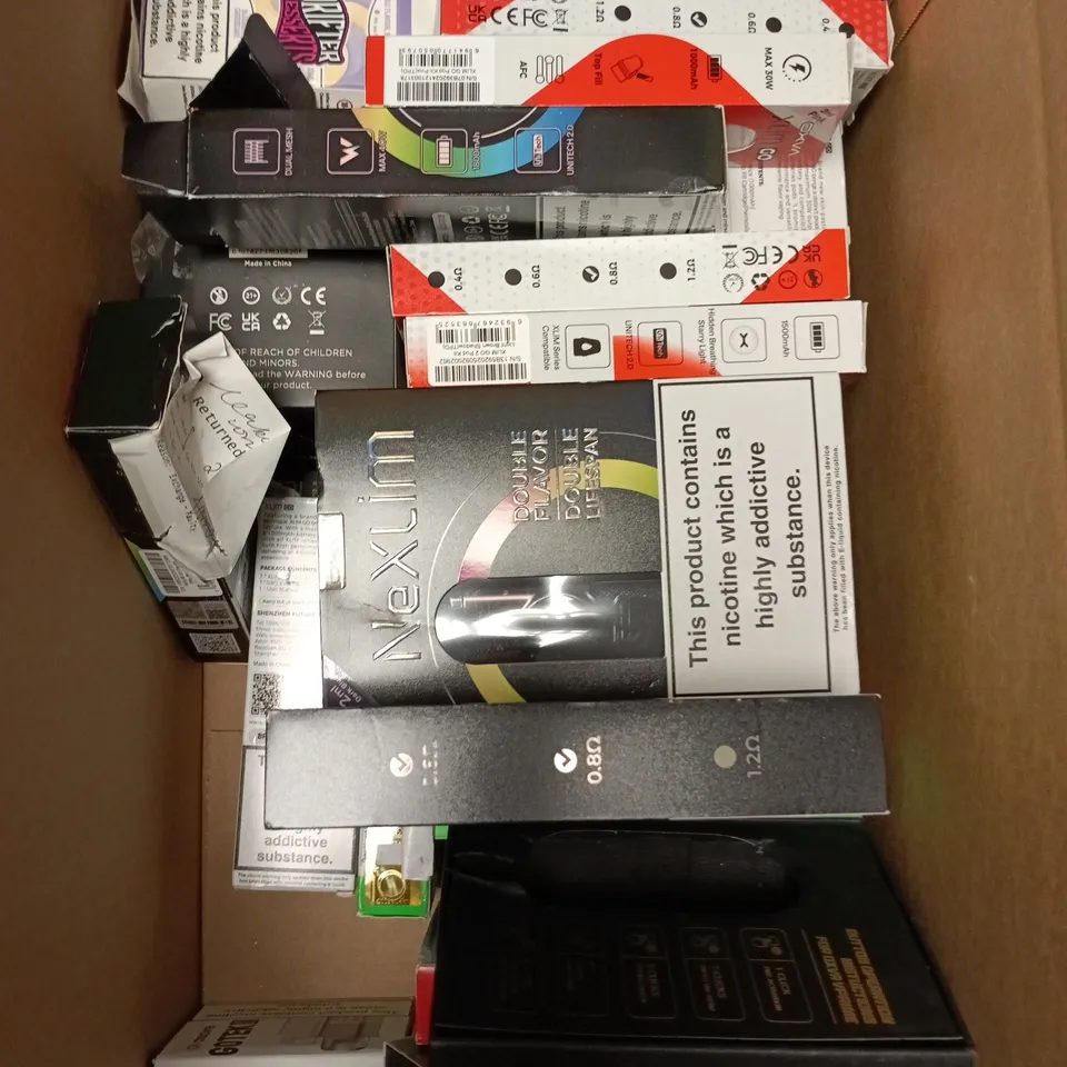 APPROXIMATELY 15 ASSORTED E-CIGARETTE PRODUCTS TO INCLUDE - ASPIRE, OXVA, VPRIME ETC 