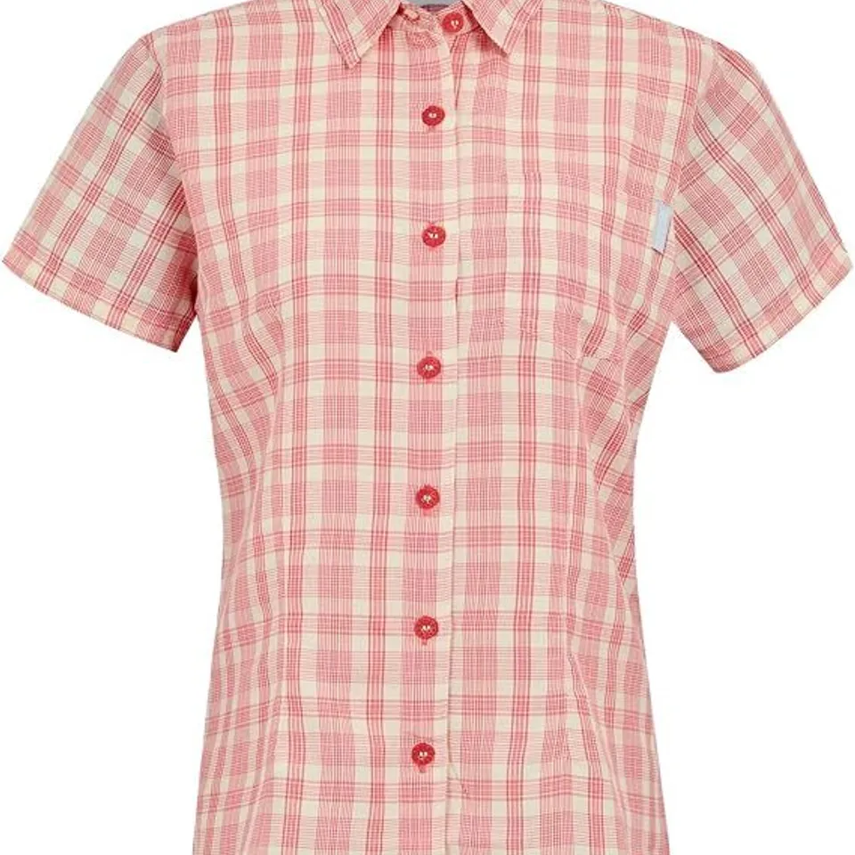BRAND NEW REGATTA WOMENS MINDANO VIII SHIRT IN LILAS CHECK - SIZE 10