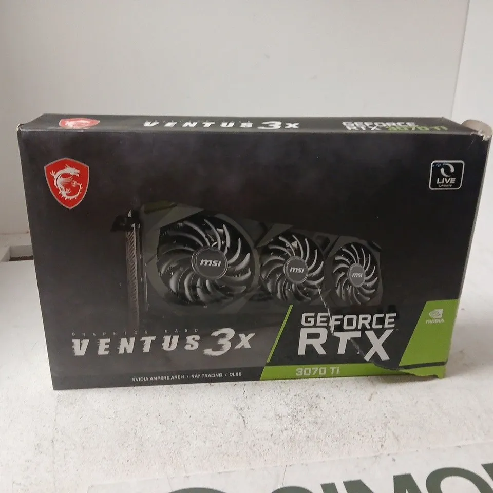 MSI GEFORCE RTX 3070 TI VENTUS 3X GRAPHICS CARD – BOXED