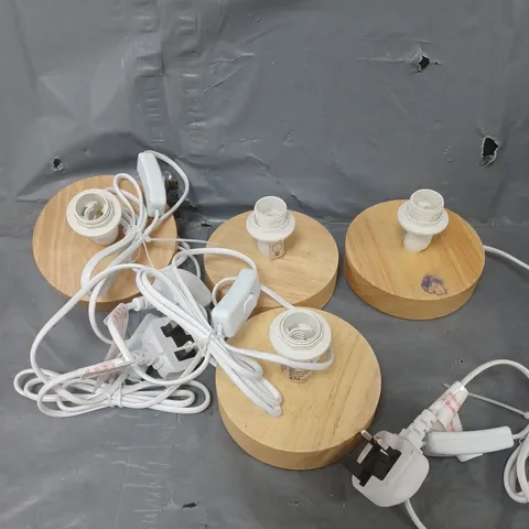 4 X CYLINDER LAMP BASES 