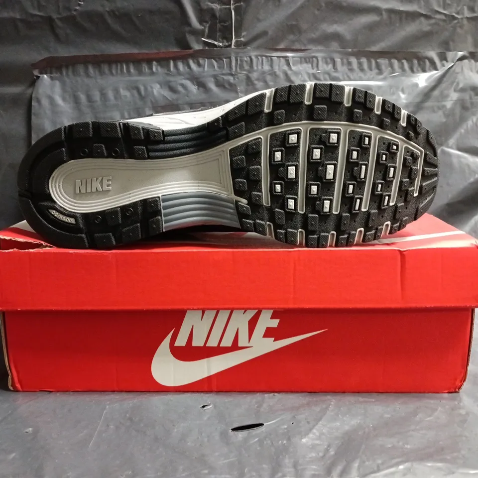 BOXED PAIR OF NIKE P-6000 TRAINERS IN GREY/BLACK SIZE UK 9