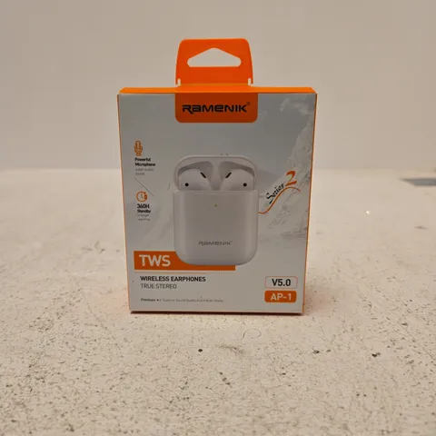 RAMENIK TWS WIRELESS EARPHONES TRUE STEREO V5.0 AP1