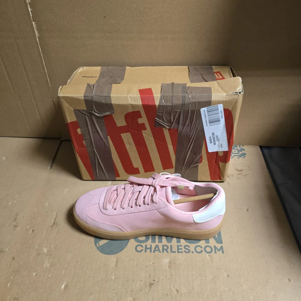 FITFLOP WOMEN'S PINK SUEDE SNEAKERS – GUM SOLE - UK SIZE 4.5 
