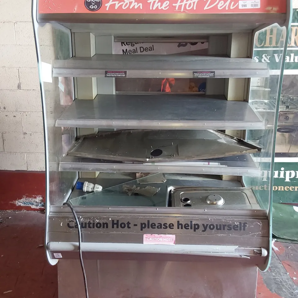 HOT FOOD SELF SERVE UNIT WITH REAR ACCESS DOORS 