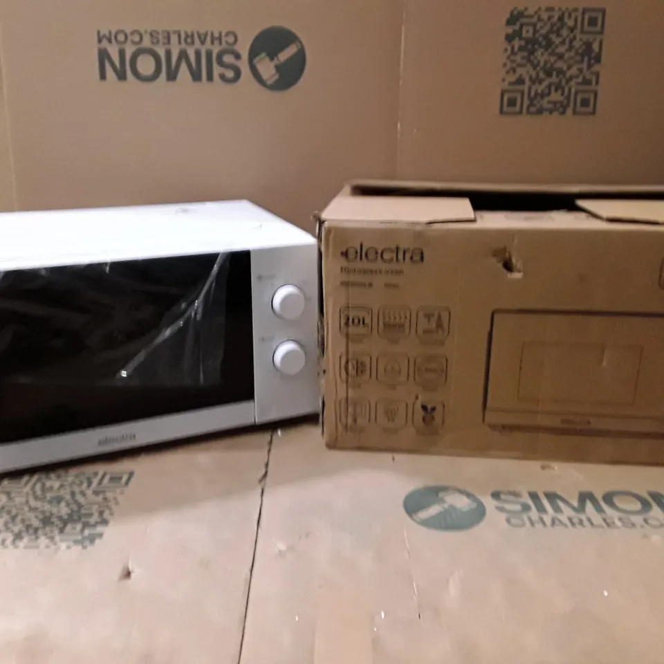 BOXED ELECTRA MWST20LW 20 LITRE MICROWAVE - WHITE