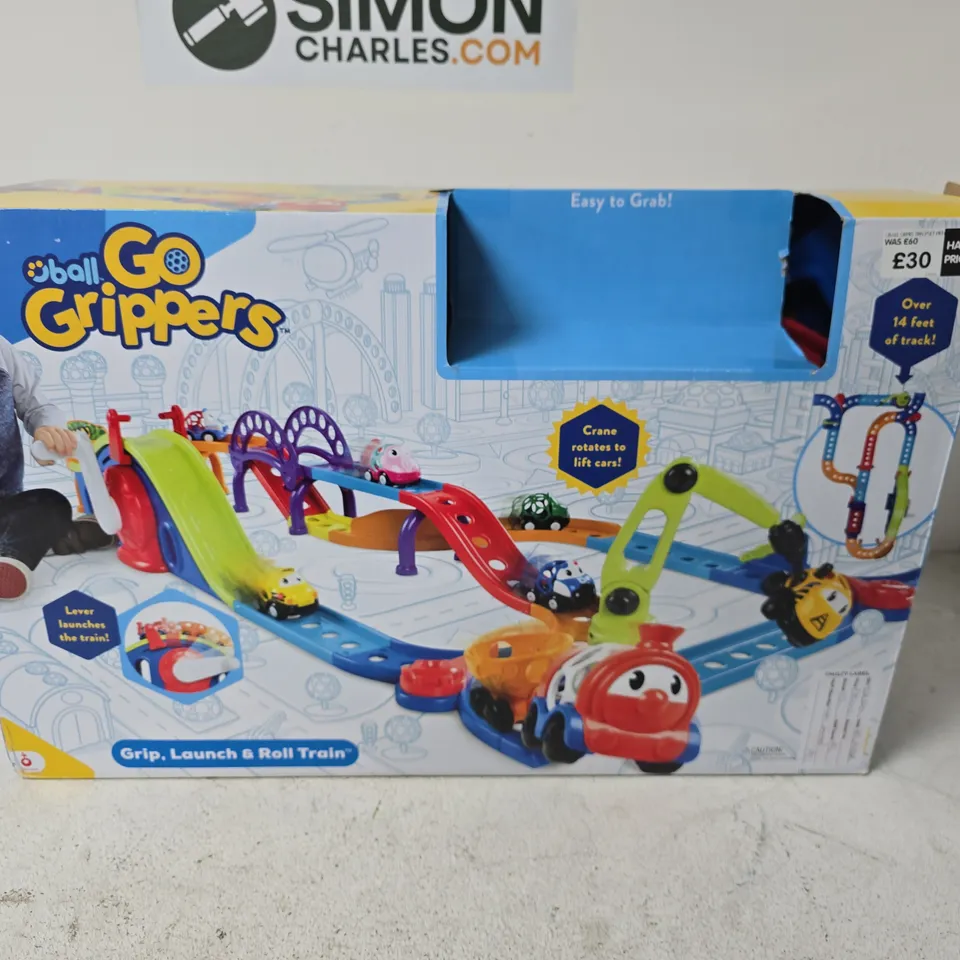 GO GRIPPERS GRIP, LAUNCH & ROLL TRAIN – BOXED PLAYSET