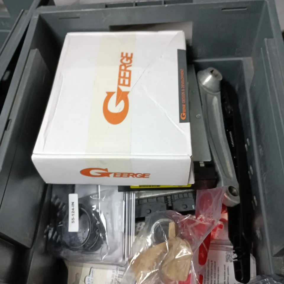 BOX OF APPROXIMATELY 10 ASSORTED AUTOMOTIVE ITEMS INCLUDING MHD TUNING , CAR AIR FRESHNER AND WIRELESS CAR ADAPTER