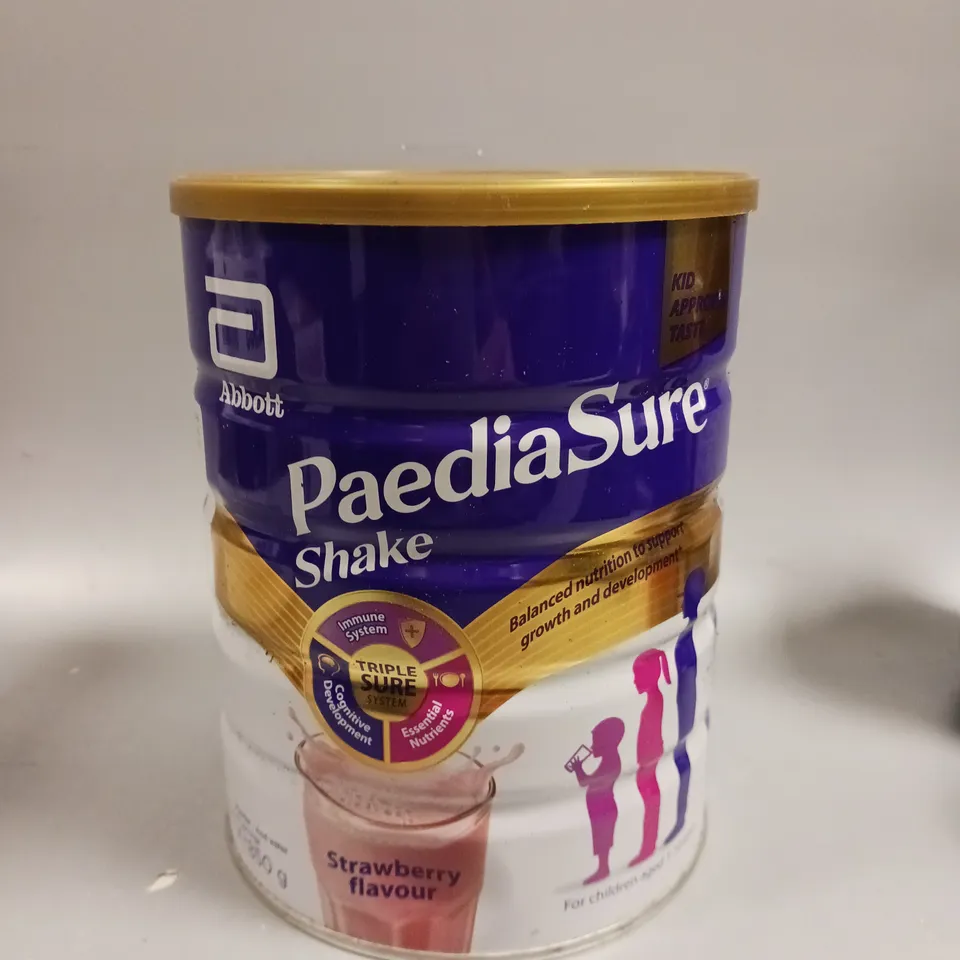 SEALED ABBOTT PAEDIA SURE SHAKE - 850G STRAWBERRY 