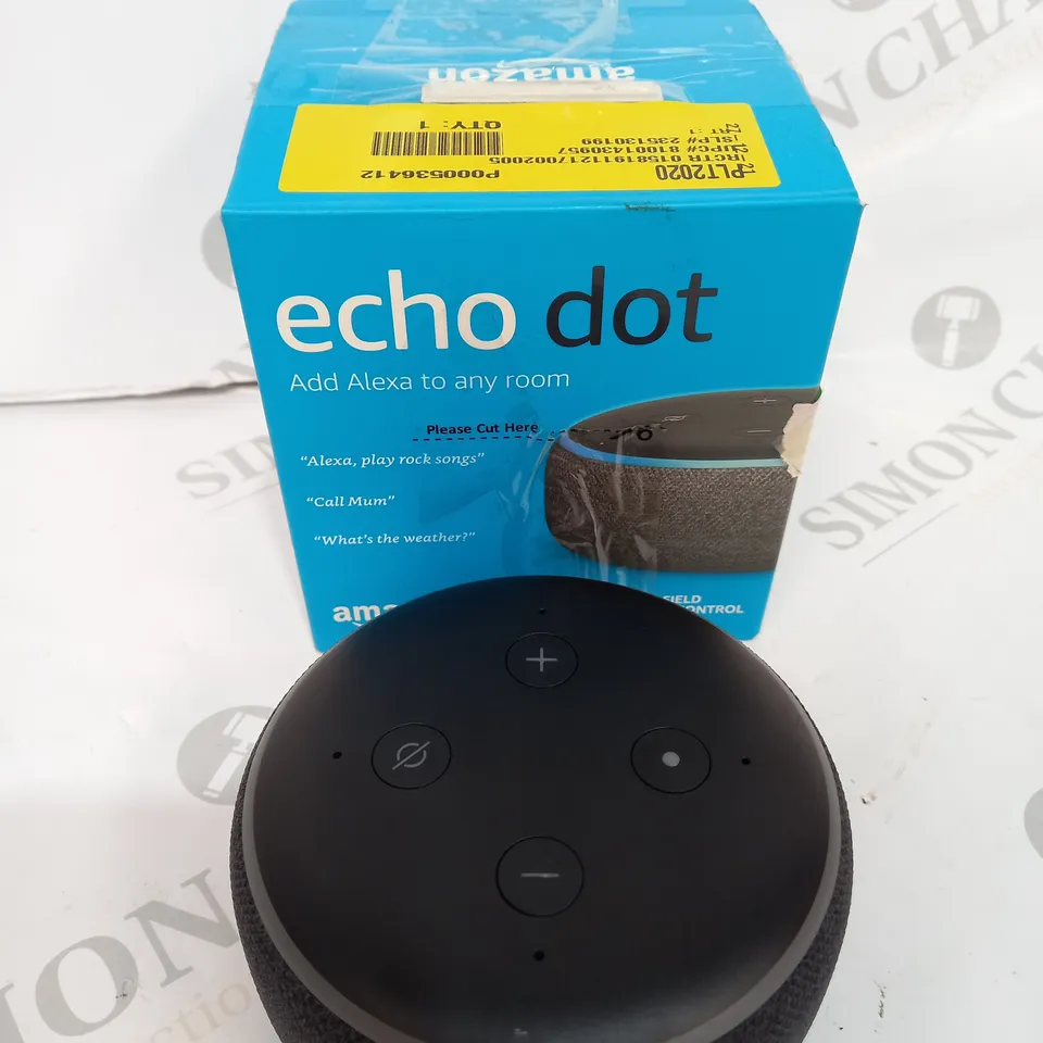 BOXED AMAZON ECHO DOT SPEAKER