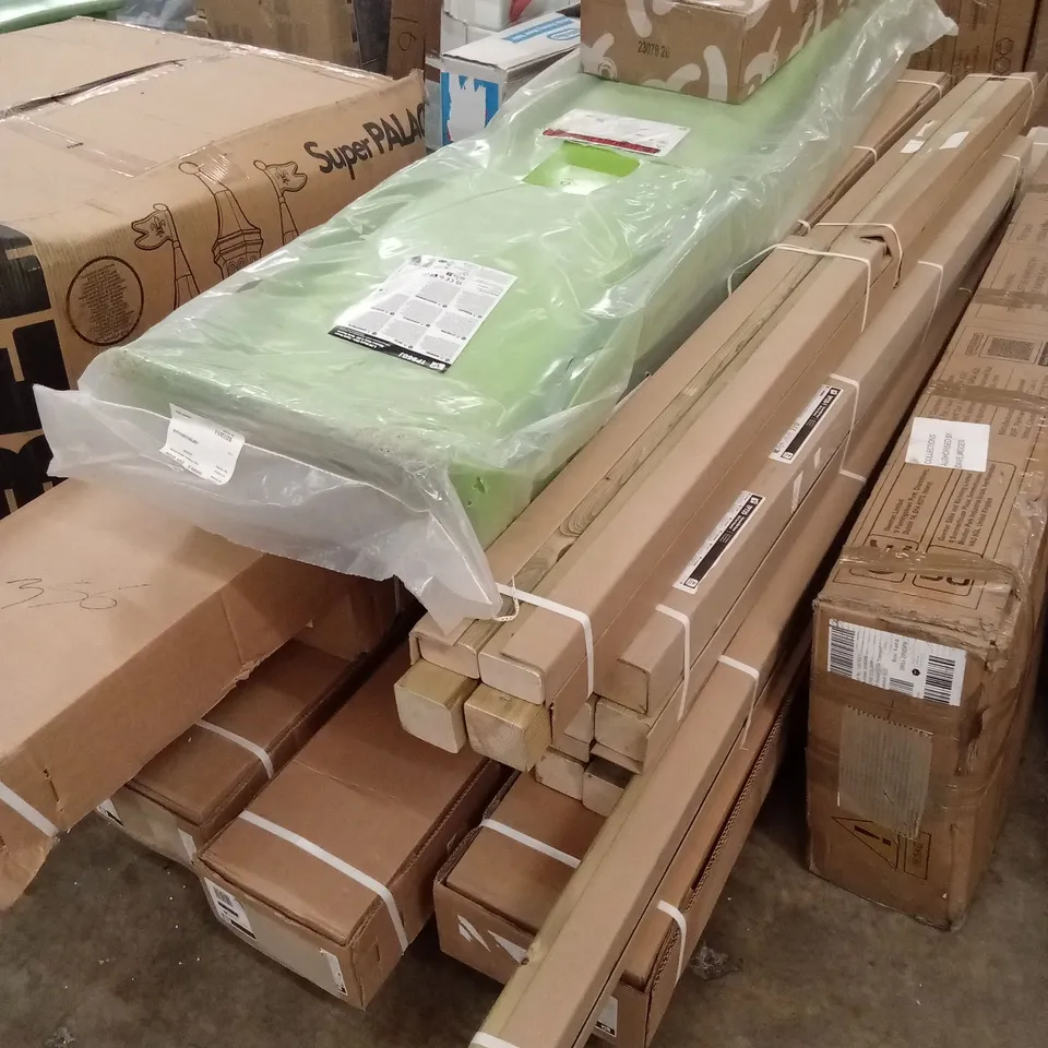 BOXED TP SKYWOOD WOODEN CLIMBING FRAME WITH TWO TOWERS, ZIPLINE & SLIDE RRP £1899.99