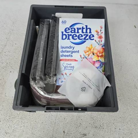 BOX CONTAINING A MIX OF APPROXIMATELY 15 ASSORTED ITEMS INCLUDING tablet case,wallet, coffee equipment etc. 